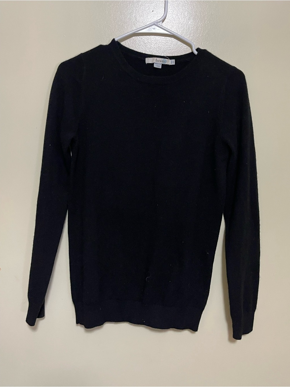 Boden Black 100% Cashmere Crewneck Sweater